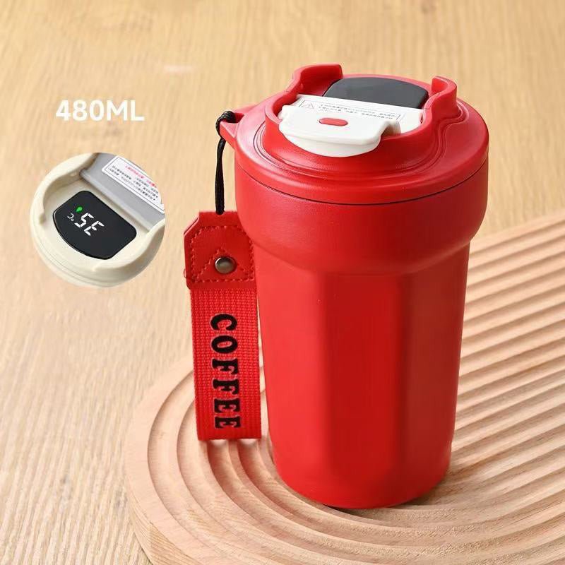 316 Smart Coffee Tumbler with Temperature Display SKU Red|Yiran Sportslife