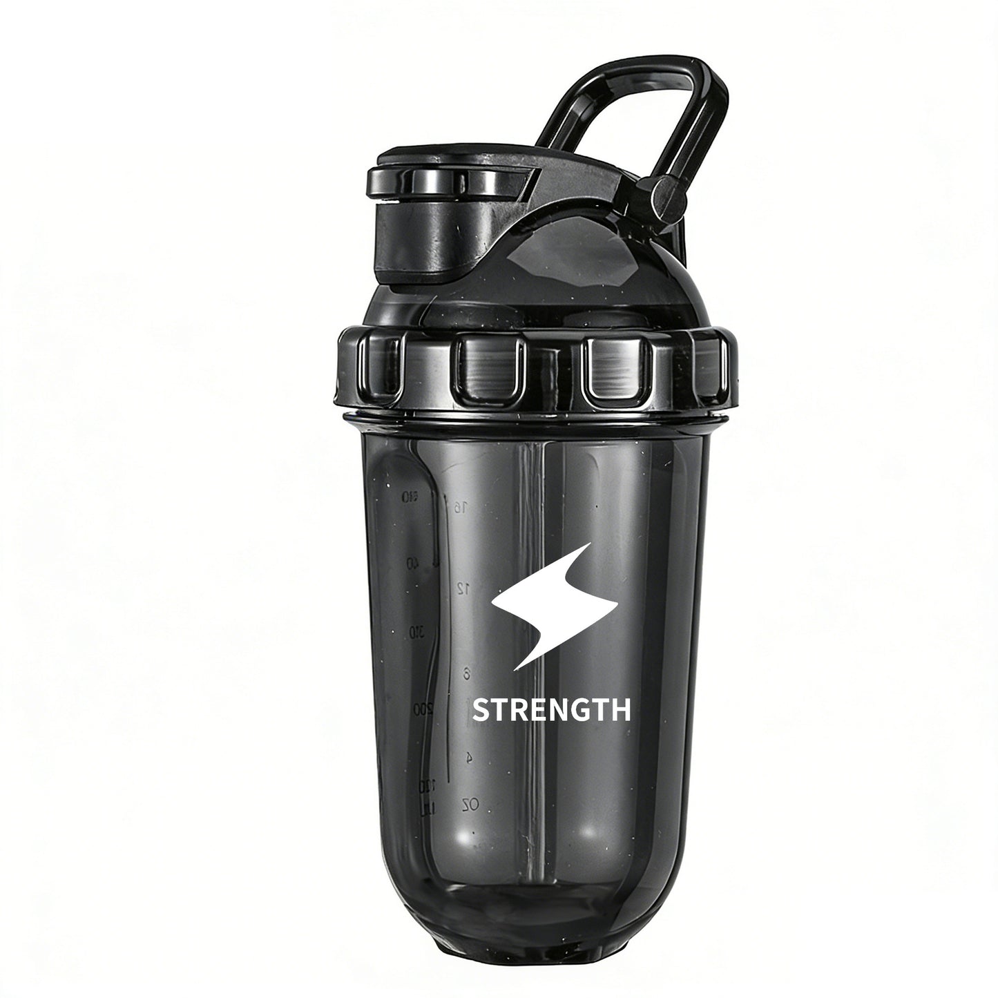500ml Protein Shaker Bottle with Stainless Whisk SKU Black 500ML|Yiran Sportslife
