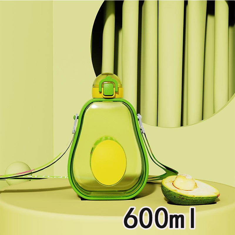 Avocado Crossbody Water Bottle with Pop-Up Straw SKU|Yiran Sportslife