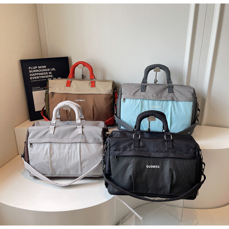 Colorblock Sports Duffel with Shoe Pocket Main| Yiran Sportslife