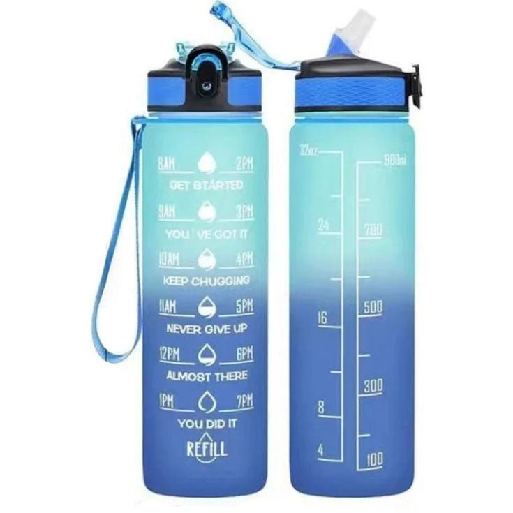 1000ml Time Marker Sports Bottle SKU G Blue|Yiran Sportslife