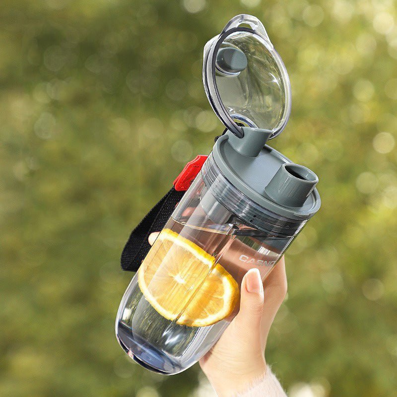 Sports Shaker Bottle with Tea Infuser SKU Gray 400ML|Yiran Sportslife