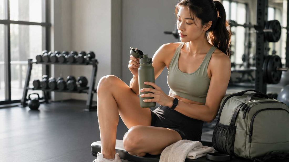 One-hand opening water bottle for active daily routines