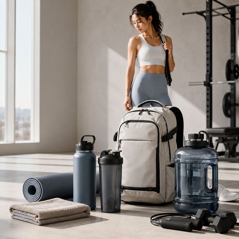 Yiran Sportslife all products collection cover with active backpacks, hydration bottles, and premium gym lifestyle gear