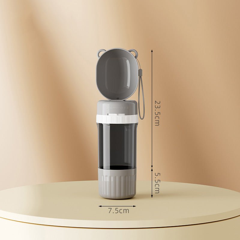2-in-1 Pet Travel Bottle SKU Gray| Yiran Sportslife