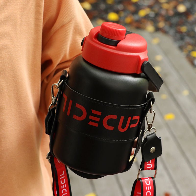 316 Big Belly Insulated Water Bottle SKU Black S|Yiran Sportslife