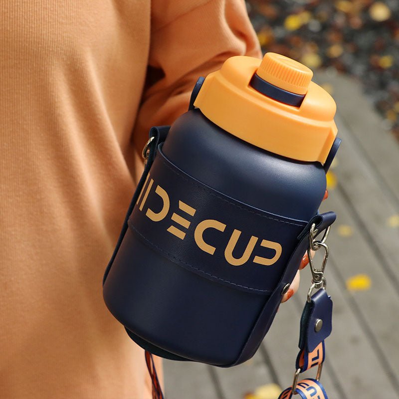 316 Big Belly Insulated Water Bottle SKU Deep Blue S|Yiran Sportslife