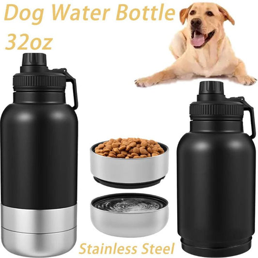 32oz Insulated Bottle with Detachable Dog Bowl Main|Yiran Sportslife