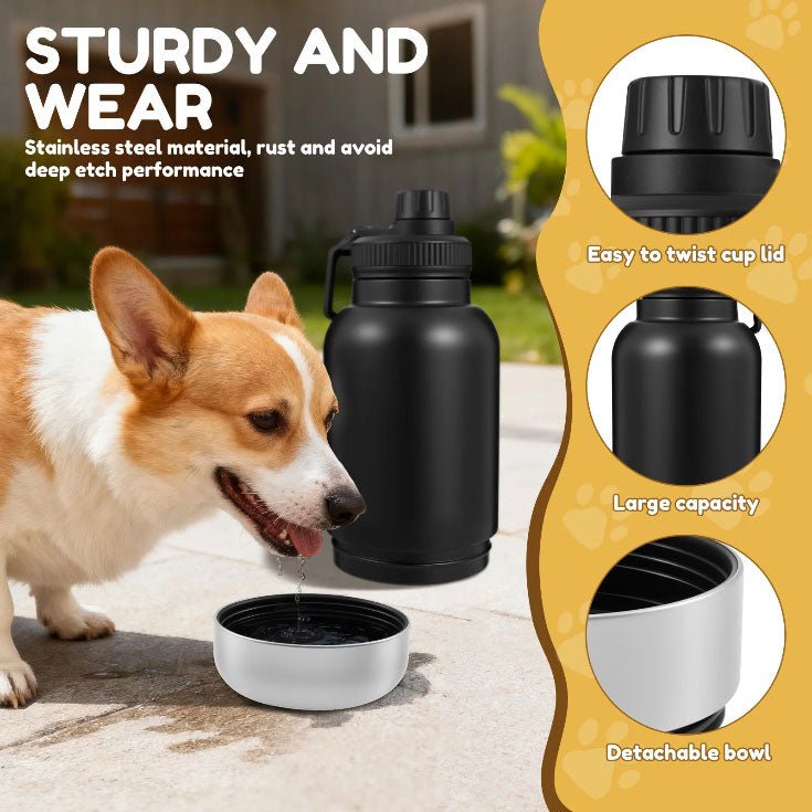 32oz Insulated Bottle with Detachable Dog Bowl Main|Yiran Sportslife