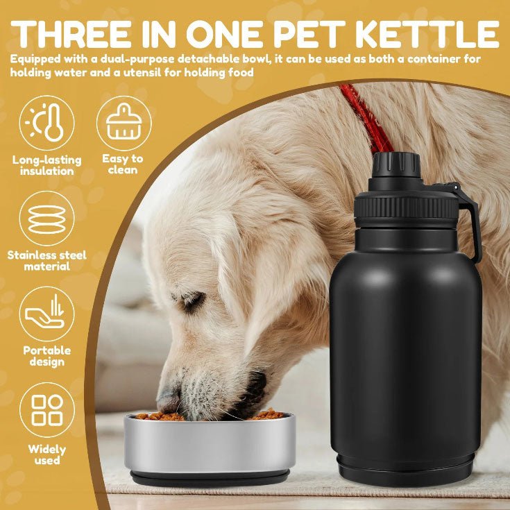 32oz Insulated Bottle with Detachable Dog Bowl Main|Yiran Sportslife