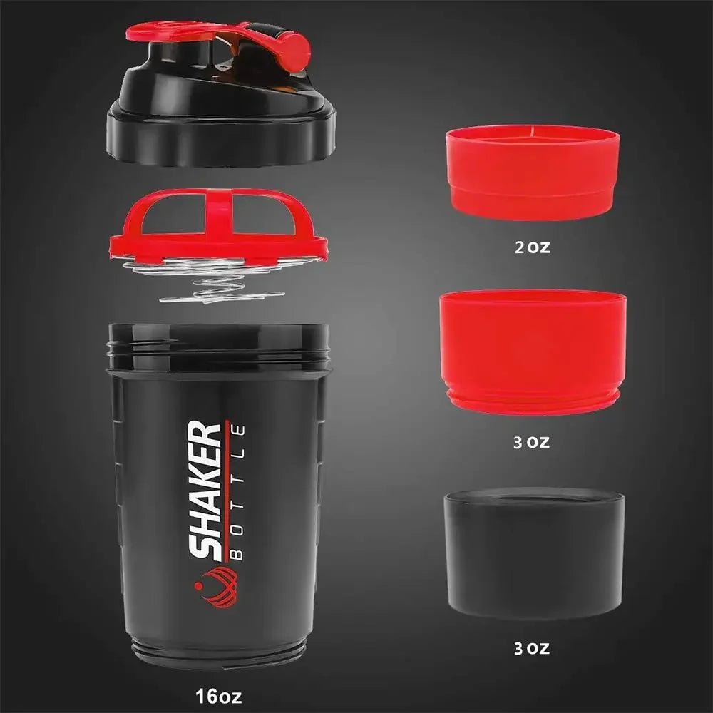 500ml Protein Shaker Bottle with Powder Storage - Sports Water Bottle - Yiran Sportslife