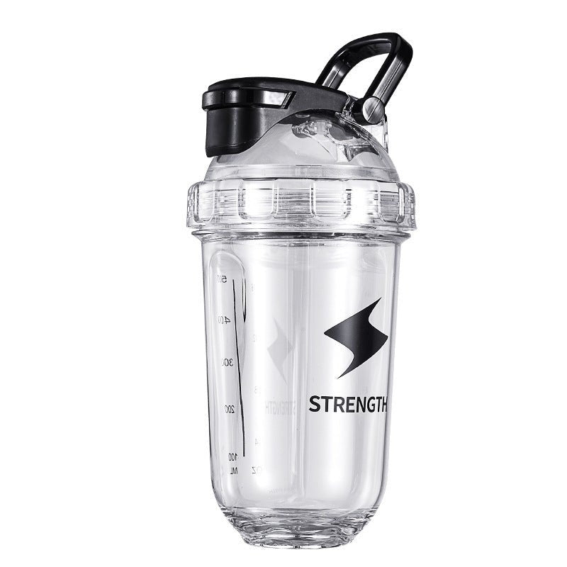 500ml Protein Shaker Bottle with Stainless Whisk SKU Transparent 500ML|Yiran Sportslife