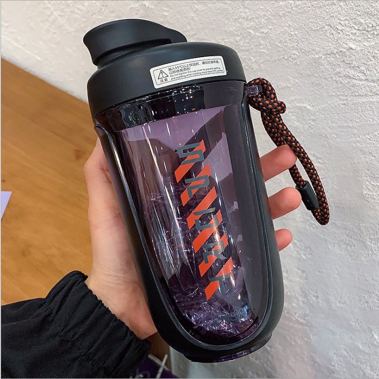 590ml Color Block Protein Shaker Bottle SKU Black|Yiran Sportslife
