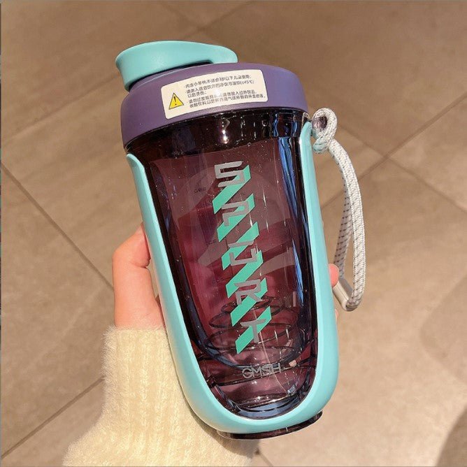 590ml Color Block Protein Shaker Bottle SKU Green|Yiran Sportslife