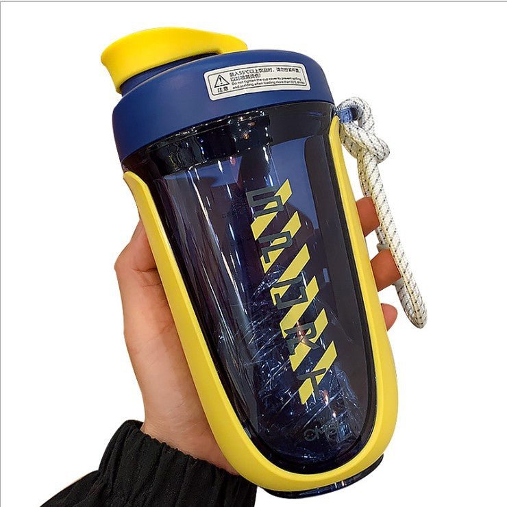 590ml Color Block Protein Shaker Bottle SKU Yellow|Yiran Sportslife