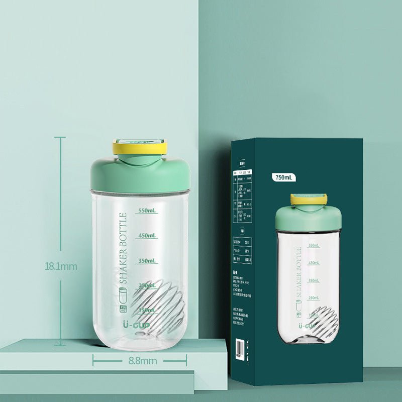 750ml Clear Tritan Shaker Bottle with Carry Handle Main|Yiran Sportslife