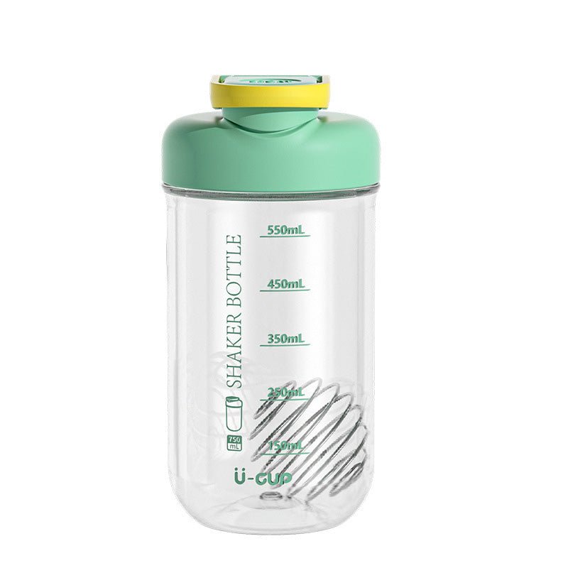 750ml Clear Tritan Shaker Bottle with Carry Handle SKU Green|Yiran Sportslife