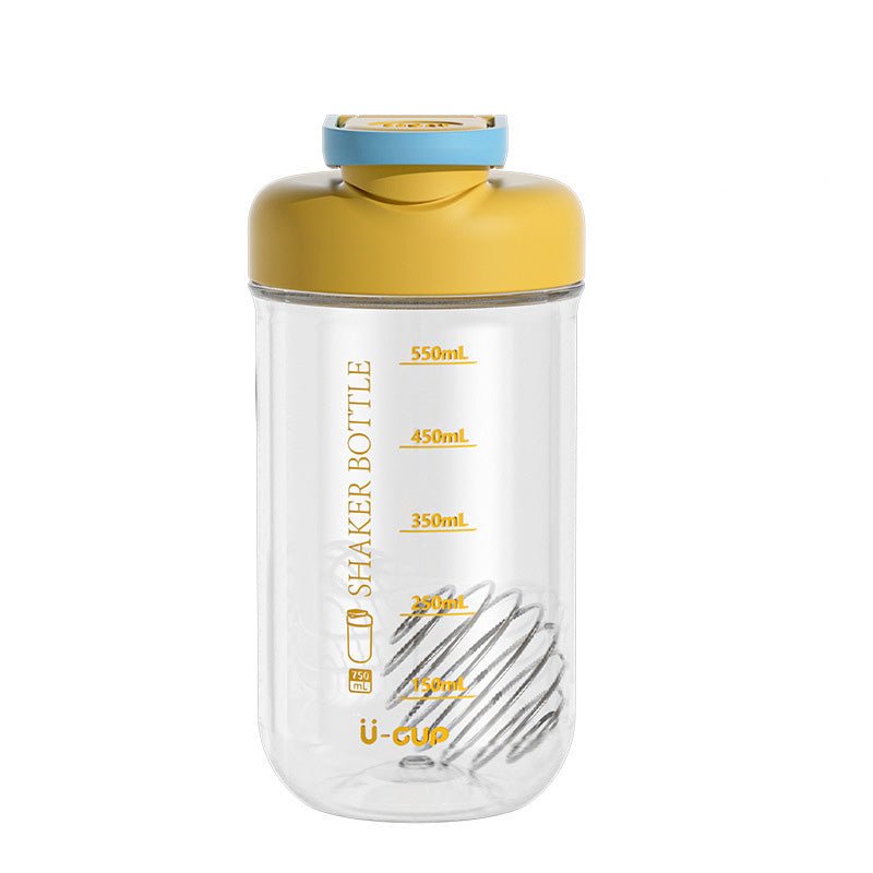 750ml Clear Tritan Shaker Bottle with Carry Handle SKU Yellow|Yiran Sportslife