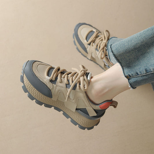 Leather Platform Sneakers