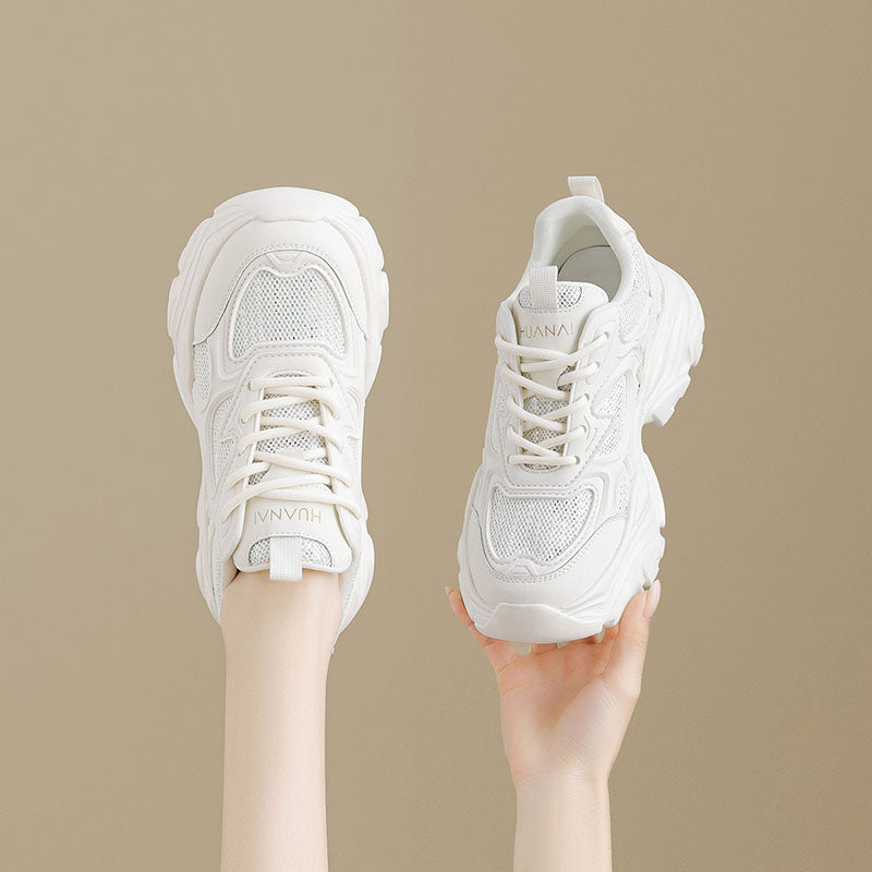 Mesh Heightening Chunky Sneakers