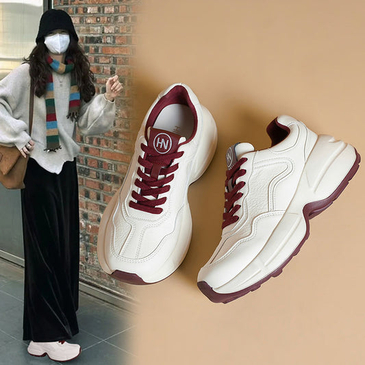 Solid Color Walking Sneakers