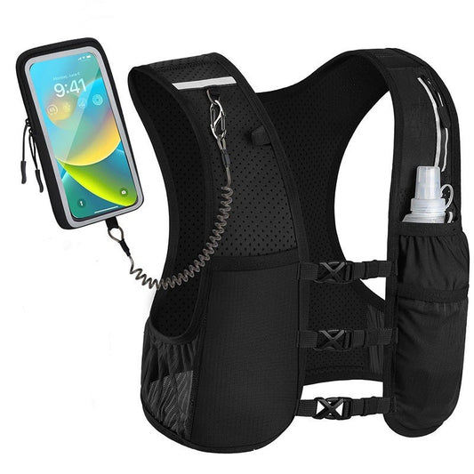Adjustable Running Hydration Vest SKU Black| Yiran Sportslife