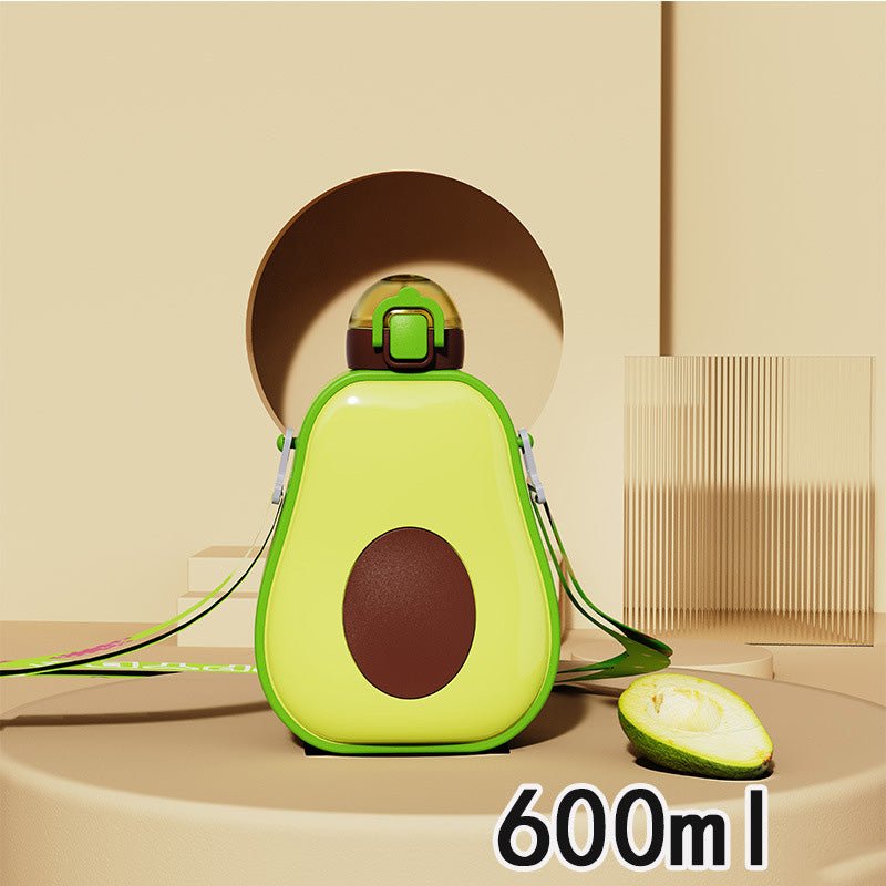 Avocado Crossbody Water Bottle with Pop-Up Straw SKU|Yiran Sportslife
