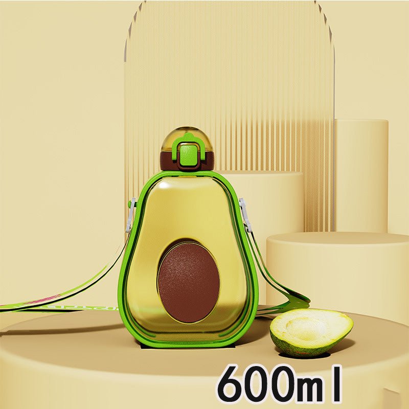 Avocado Crossbody Water Bottle with Pop-Up Straw SKU|Yiran Sportslife