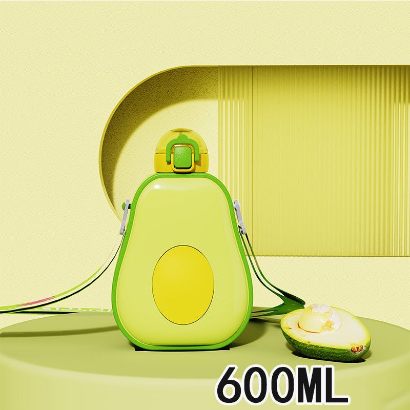 Avocado Crossbody Water Bottle with Pop-Up Straw SKU|Yiran Sportslife