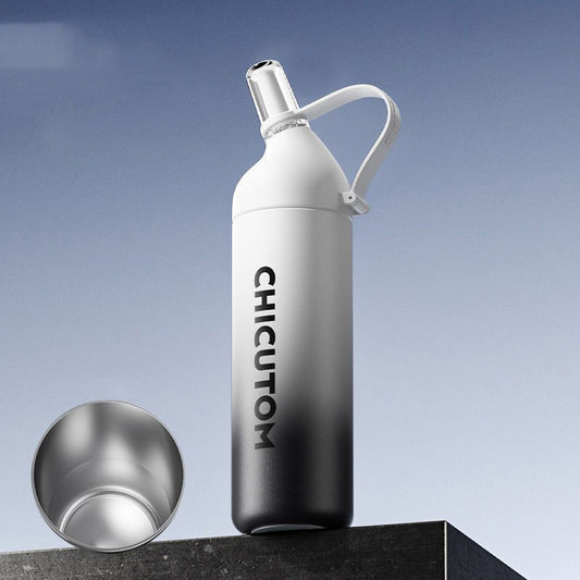 Ceramic-Lined Water Bottle with Tea Infuser SKU Black|Yiran Sportslife