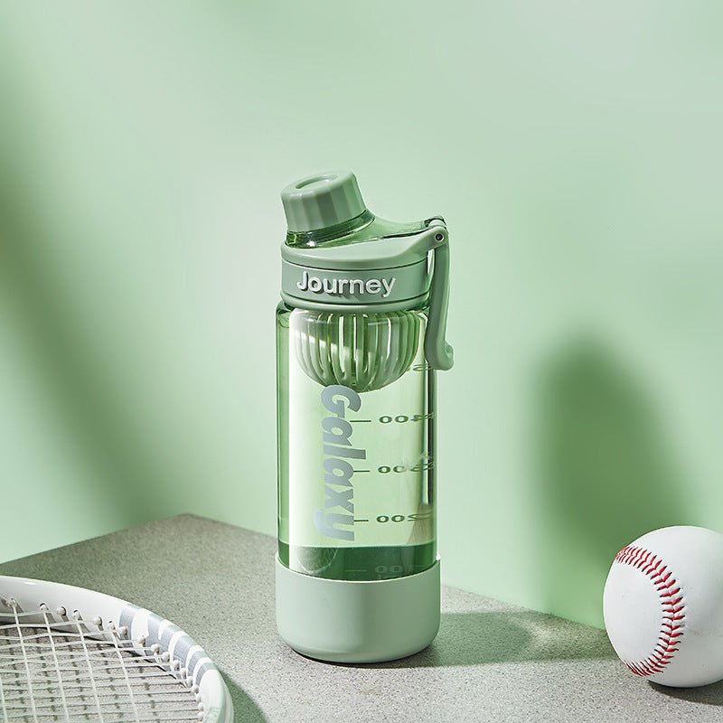 Clear Hiking Water Bottle with Strainer SKU Green|Yiran Sportslife