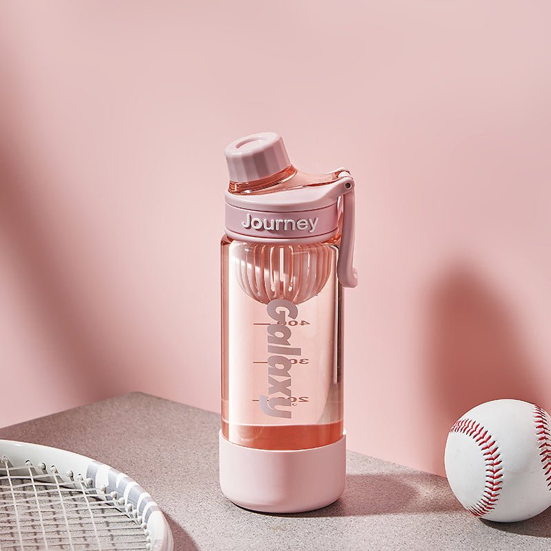 Clear Hiking Water Bottle with Strainer SKU Pink|Yiran Sportslife
