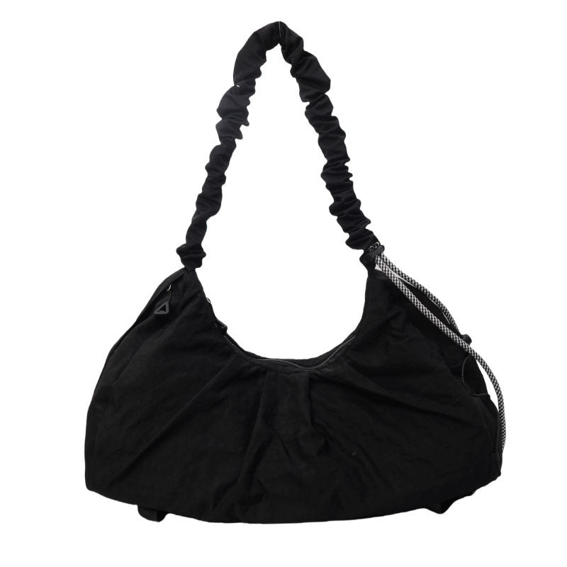 Cloud-Ruched Yoga Tote Bag SKU Black| Yiran Sportslife