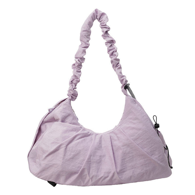 Cloud-Ruched Yoga Tote Bag SKU Purple| Yiran Sportslife