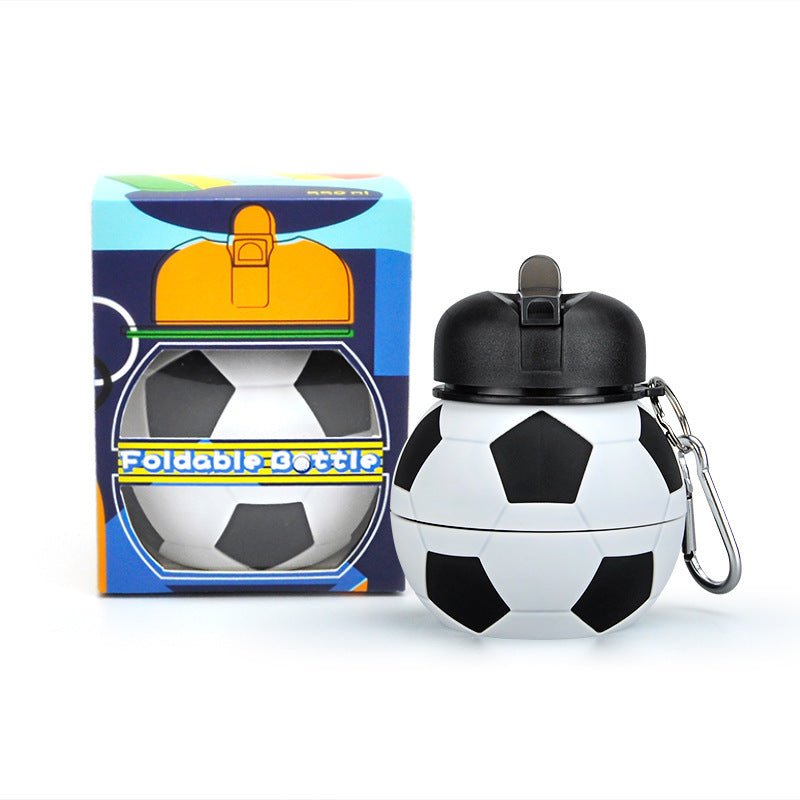 Collapsible Silicone Sports Water Bottle SKU Football|Yiran Sportslife