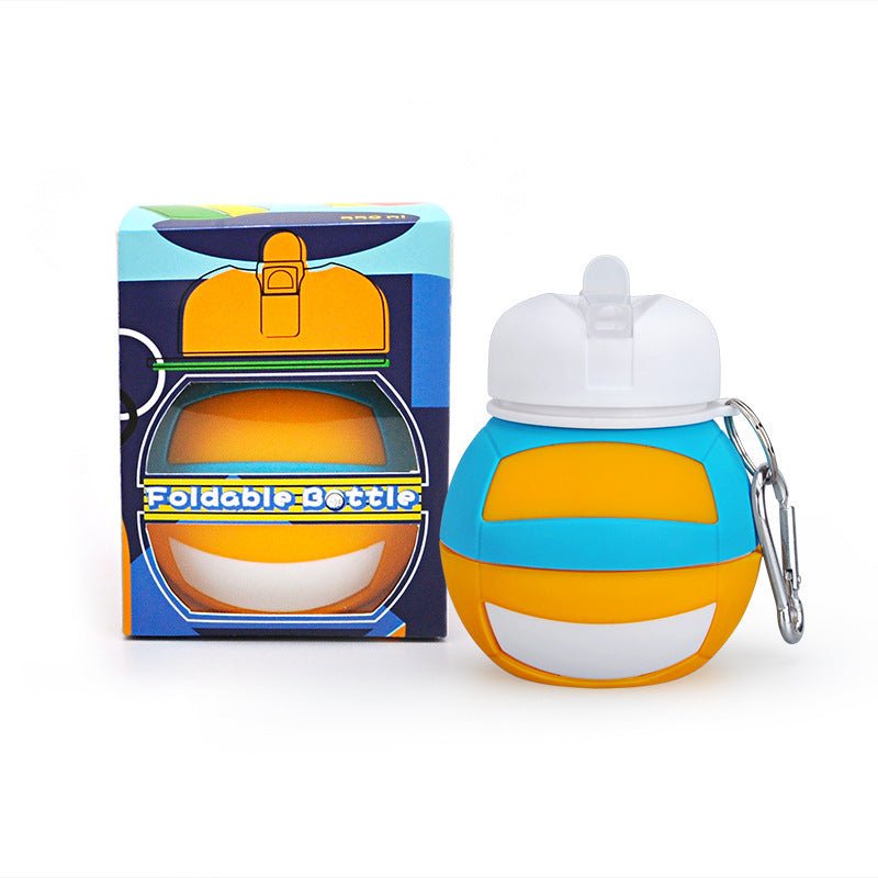 Collapsible Silicone Sports Water Bottle SKU Volleyball|Yiran Sportslife
