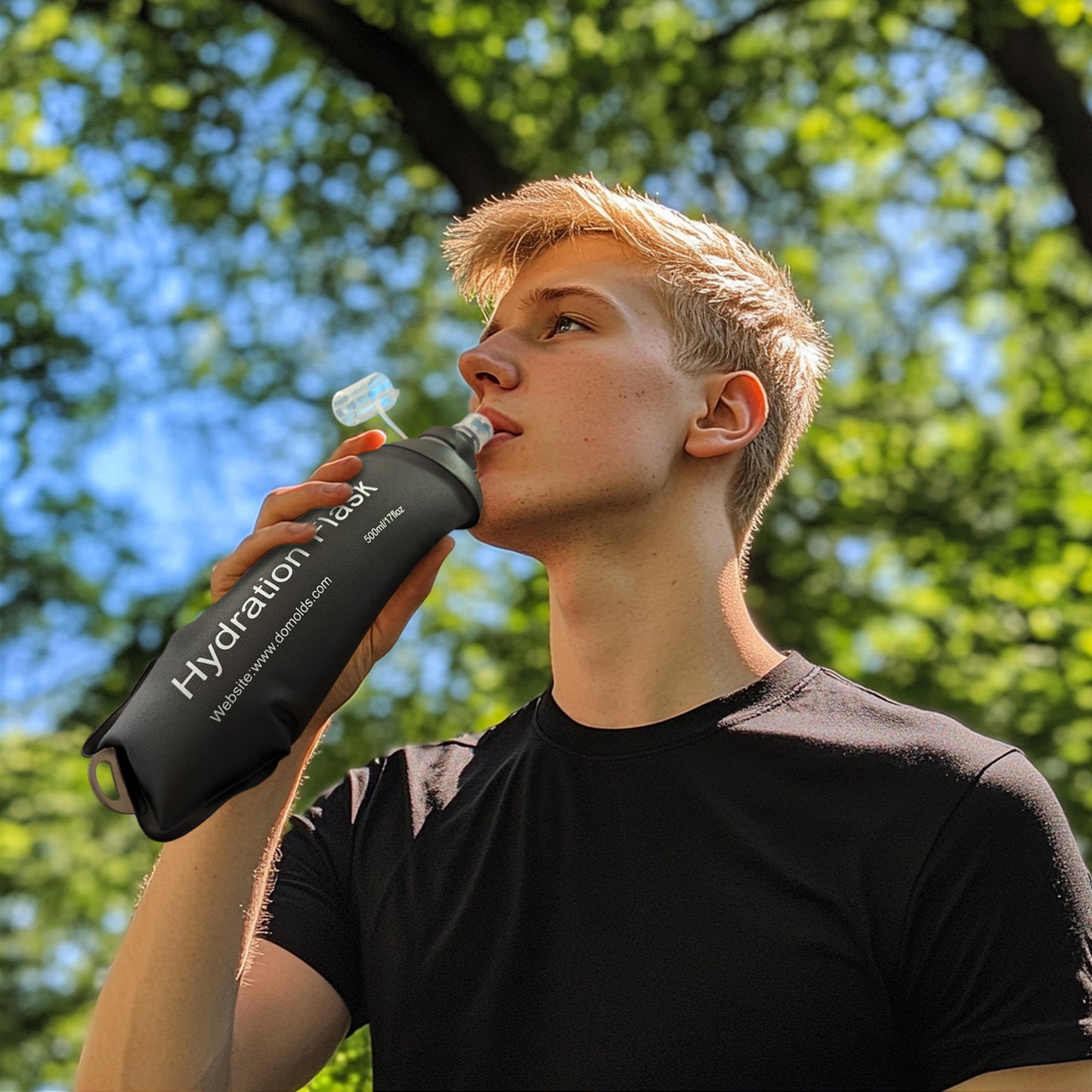 Collapsible Soft Flask Running Water Bottle Main|Yiran Sportslife