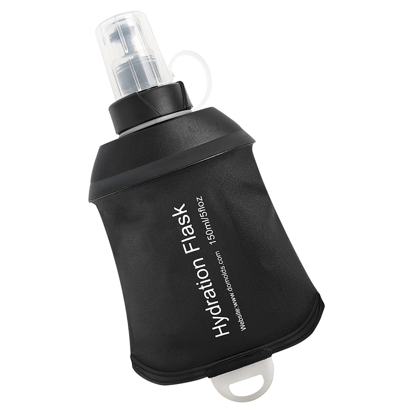 Collapsible Soft Flask Running Water Bottle SKU Black 150ML|Yiran Sportslife