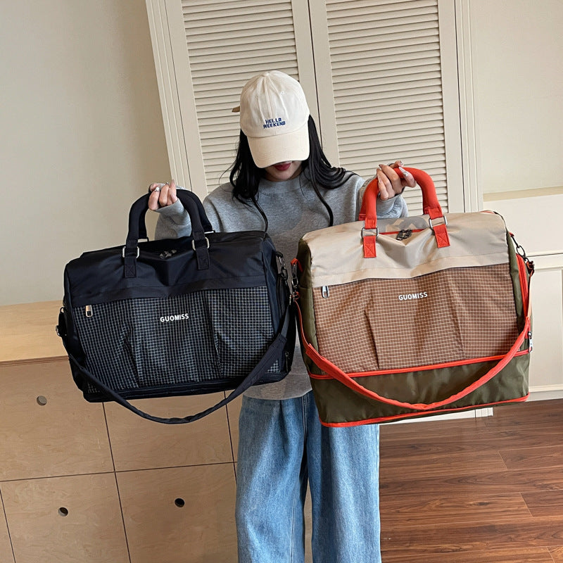 Colorblock Sports Duffel with Shoe Pocket Main| Yiran Sportslife