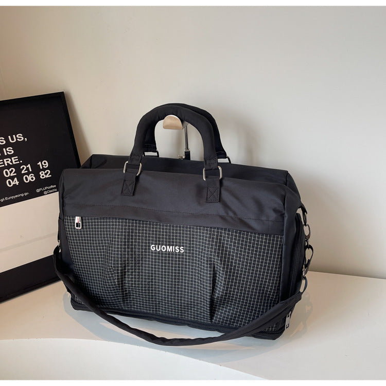 Colorblock Sports Duffel with Shoe Pocket SKU Black| Yiran Sportslife