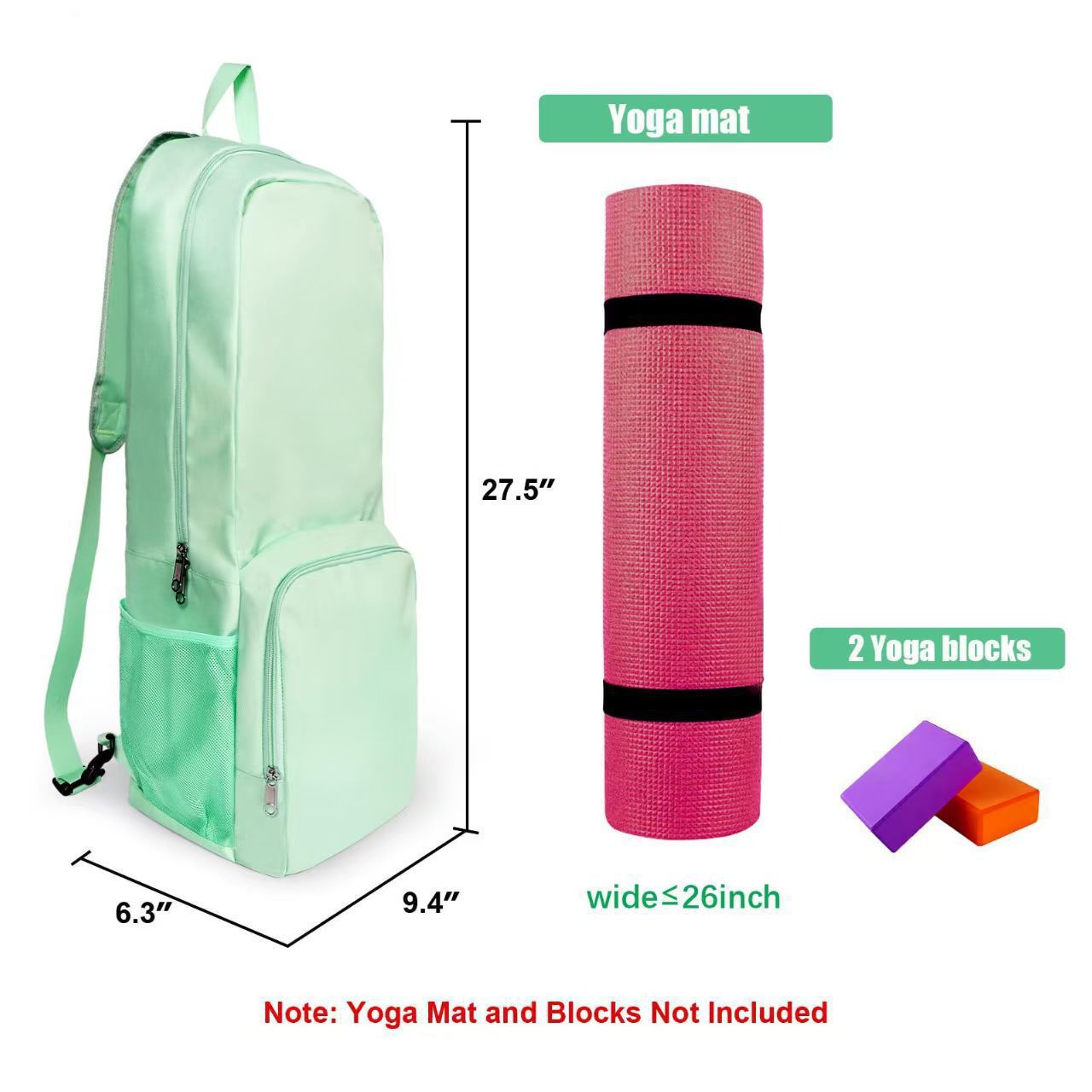 Convertible Yoga Mat Backpack Main| Yiran Sportslife