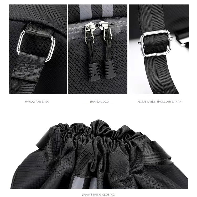 Drawstring Sports Ball Backpack with Shoe Compartment Main| Yiran Sportslife
