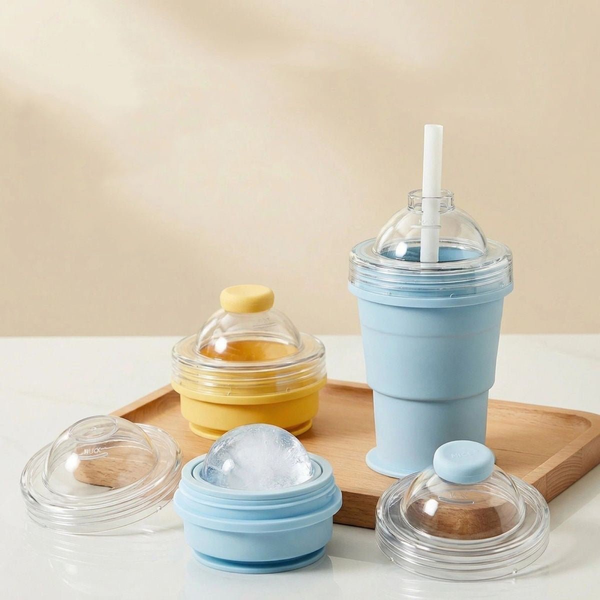 Foldable Silicone Ice Ball Cup Main|Yiran Sportslife
