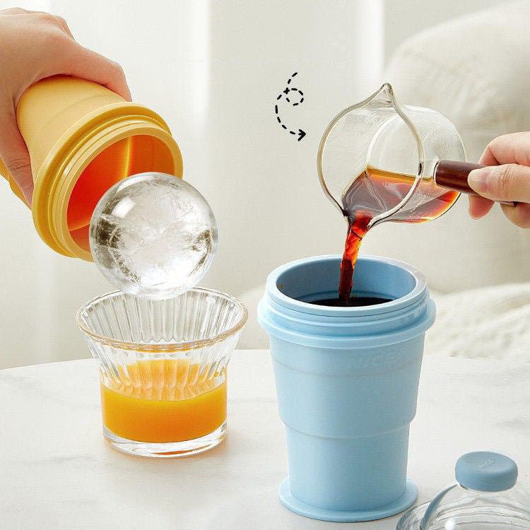 Foldable Silicone Ice Ball Cup Main|Yiran Sportslife