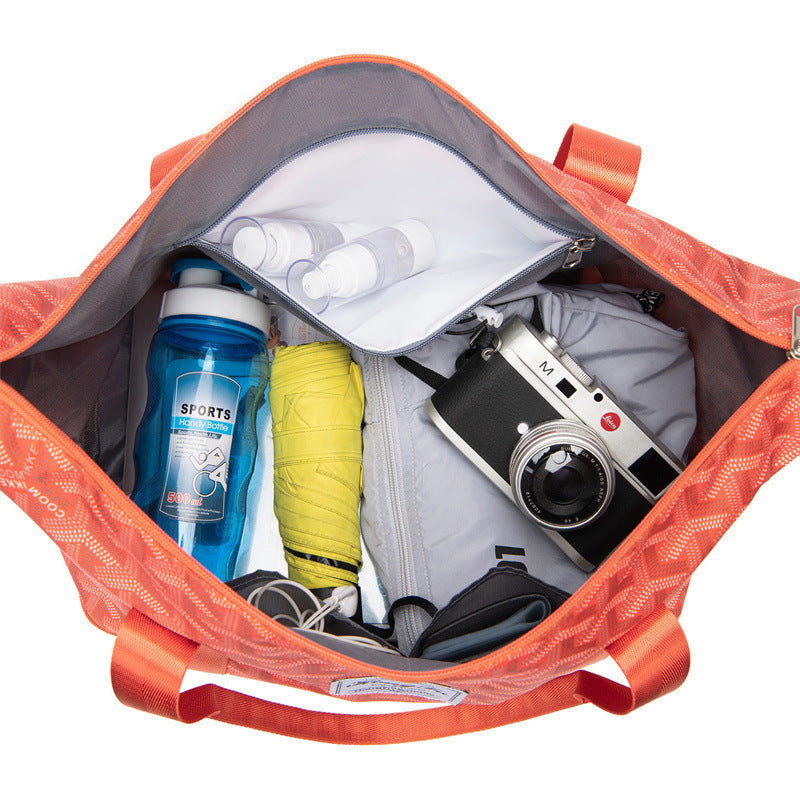 Expandable Geometric Weekender Tote Main| Yiran Sportslife