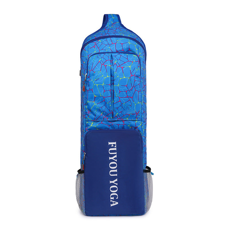 Geometric Yoga Mat Sling Backpack SKU Navy| Yiran Sportslife