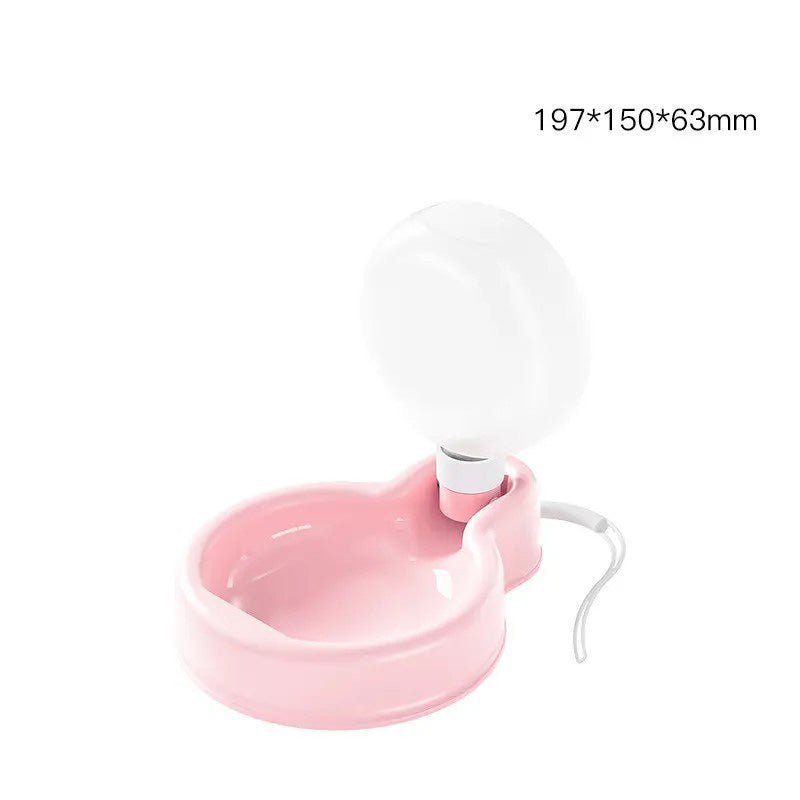 Gravity Feed Dog Water Dispenser SKU Pink 500ML| Yiran Sportslife
