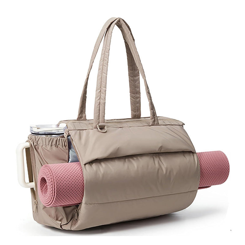 Hybrid Front-Sleeve Active Yoga Mat Tote Bag SKU Camel| Yiran Sportslife