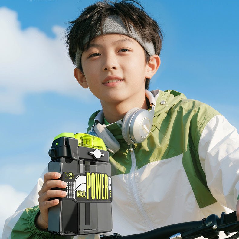 Kids 2-in-1 Tritan Misting Water Bottle with Strap Main|Yiran Sportslife