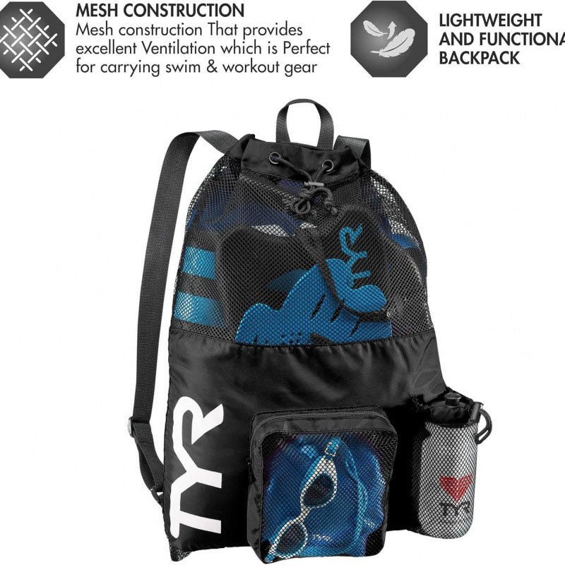 Large Mesh Swim Backpack for Swim Gear Main| Yiran Sportslife